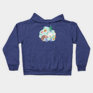 Christmas scene Kids Hoodie